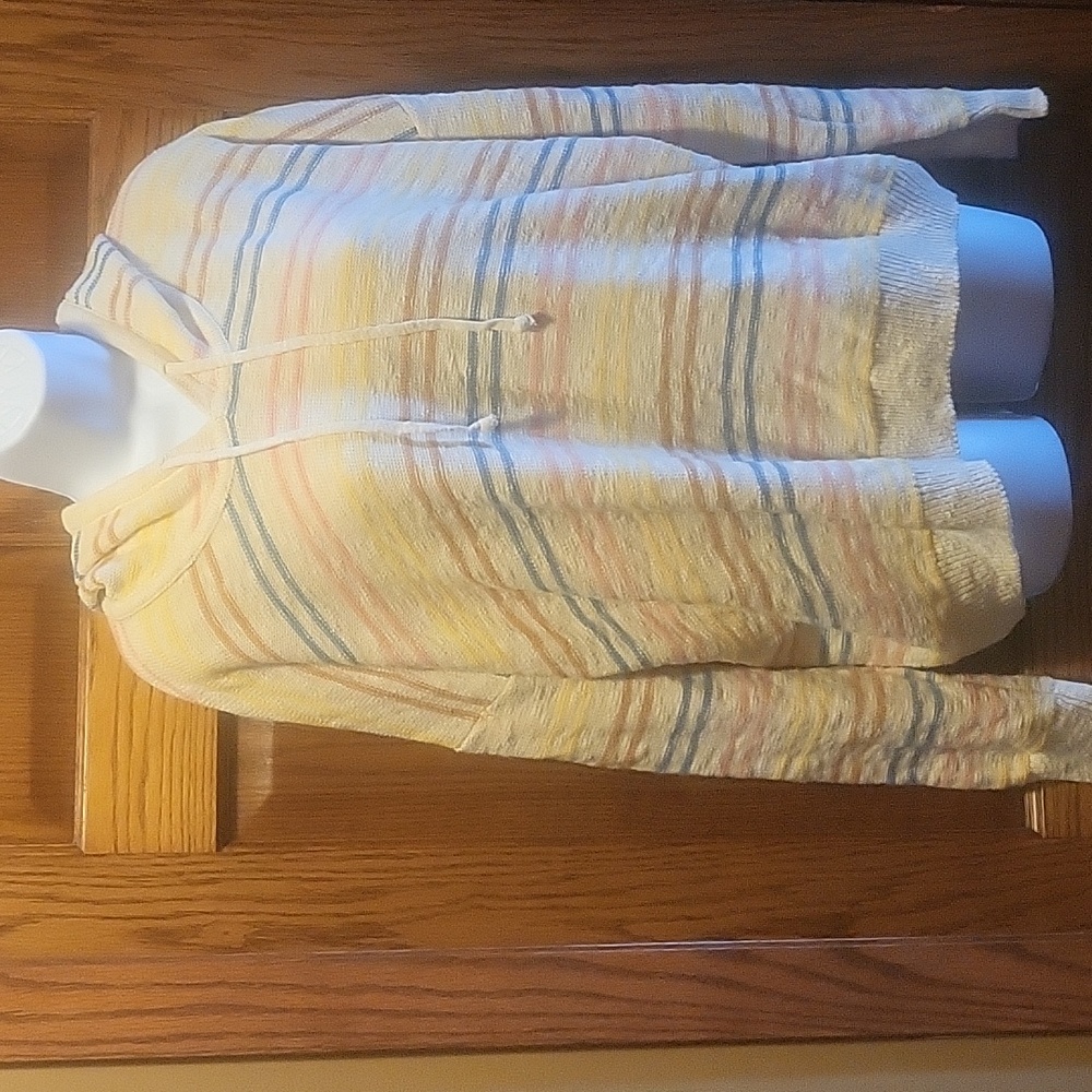 Stitches and Stripes Hooded Top